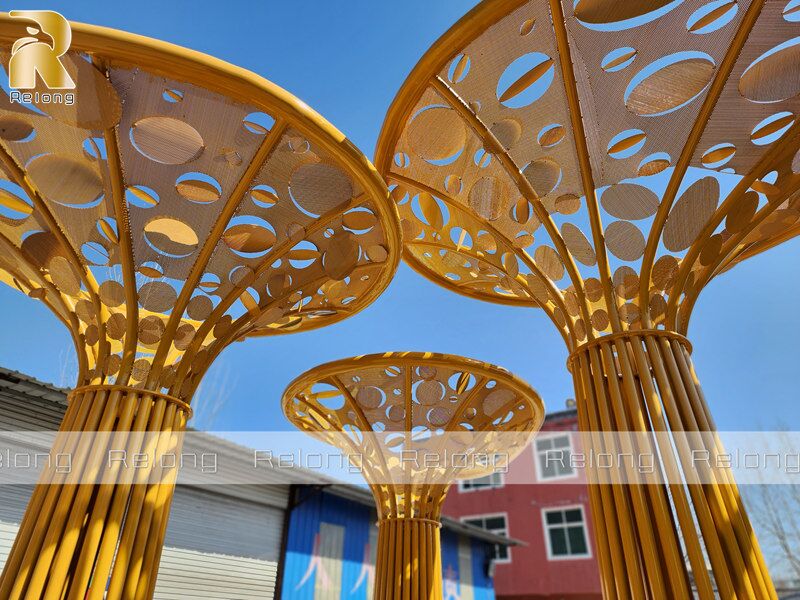 Outdoor Large Metal Steel Tree Sculpture for Public Decor - Relong Art ...