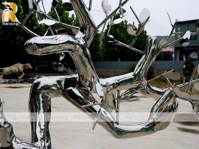 Modern Metal Tree Art Sculpture for Outdoor Decor - Relong Art Sculpture