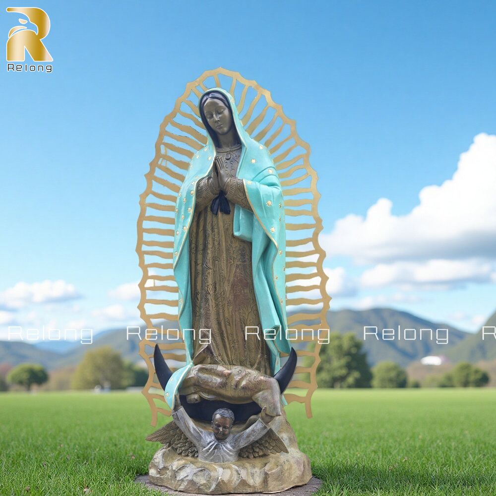 Bronze Our Lady of Guadalupe Statue for Sale - Relong Art Sculpture